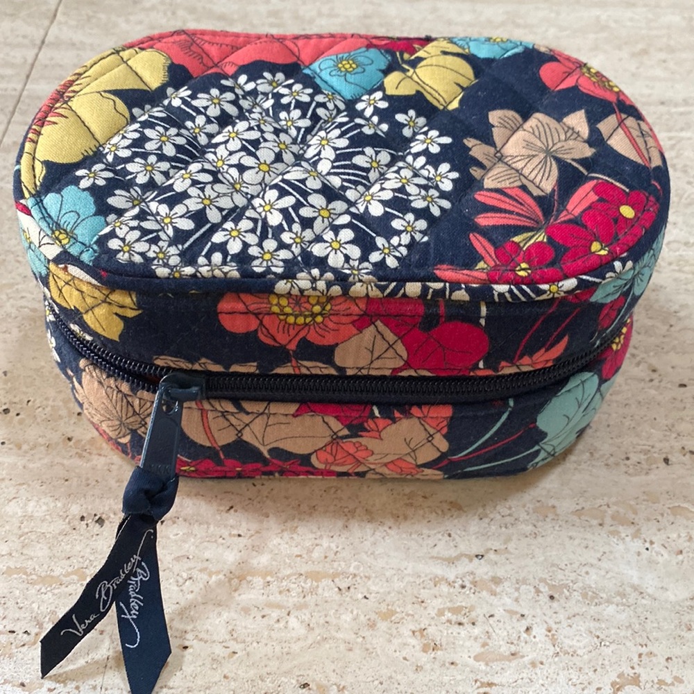 Vera Bradley zippered jewelry bag box retired pattern